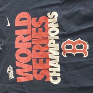 Nike 2013 Boston Red Sox baseball tee sz large world champion tee shirt
